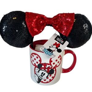 Minnie Mouse Mug with‎ Minnie Mouse Ears Headband Large Mug